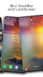 iWALL: iOS Blur Dock Bar screen 3