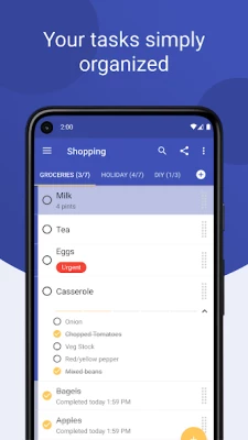 Tasks: to do list & tasks sceen 1