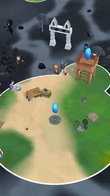 Цветные захватчики Idle screen 2
